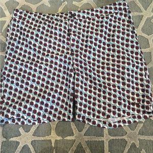 Mr Swim Mens Swimming Trunks w/lining Geometric Pattern Sz XL Pockets & Zip Fly